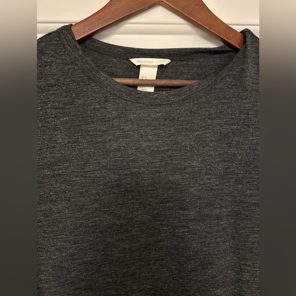 NWT H&M Basic Long Sleeve Midi Dress Marled Grey Sz S - Picture 4 of 5